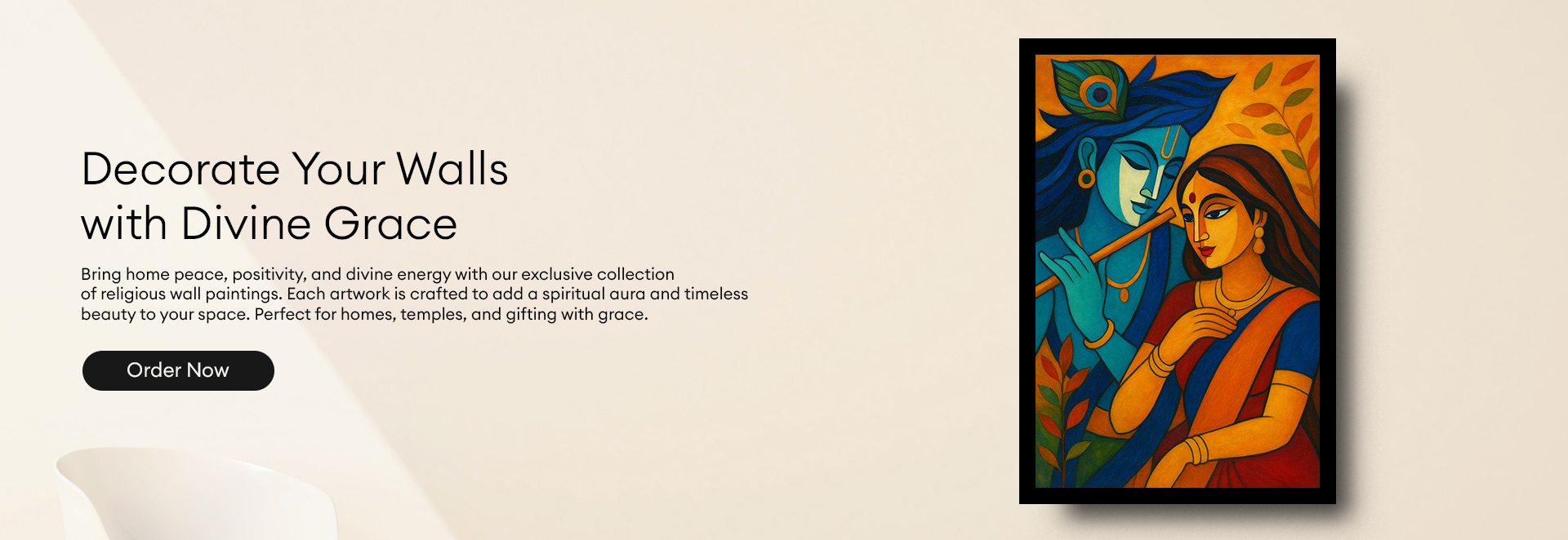 Best Hindu Religious Wall Painting | Radha Krishna Painting for Home Decor Radha Krishna Painting