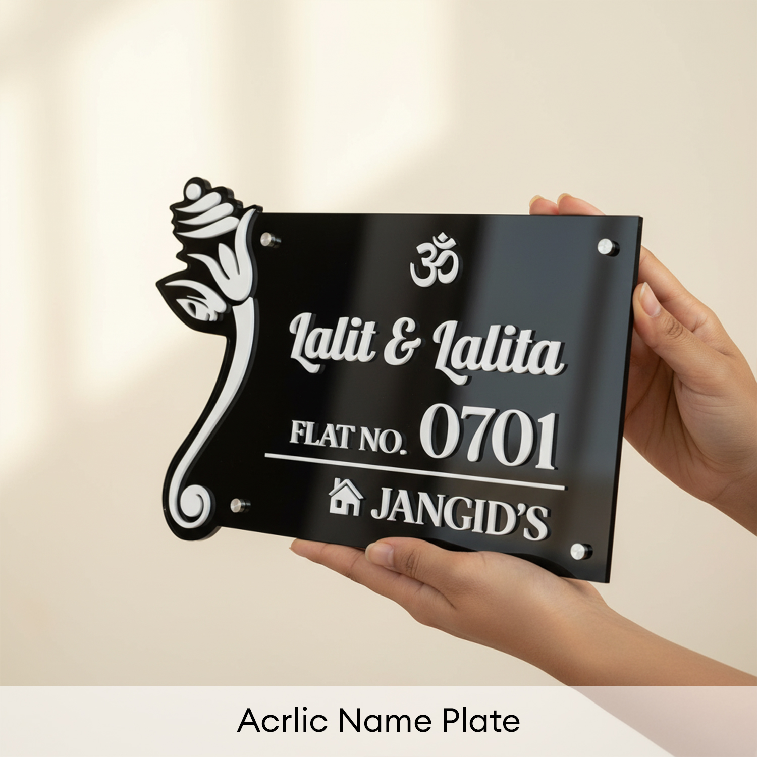 Best Hindu Religious Wall Painting | Radha Krishna Painting for Home Decor name plate thumbnail