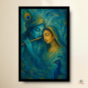 Best Hindu Religious Wall Painting | Radha Krishna Painting for Home Decor shree krishna mantra artwork (copy)
